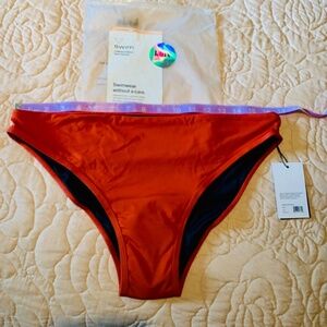 NWT KNIX Period Swim Bottom SPF50+  Size Large  Lava color